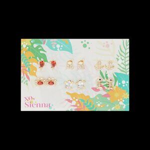 "Under The Sea" Stud Earring Collection 6 Pairs Multicolor